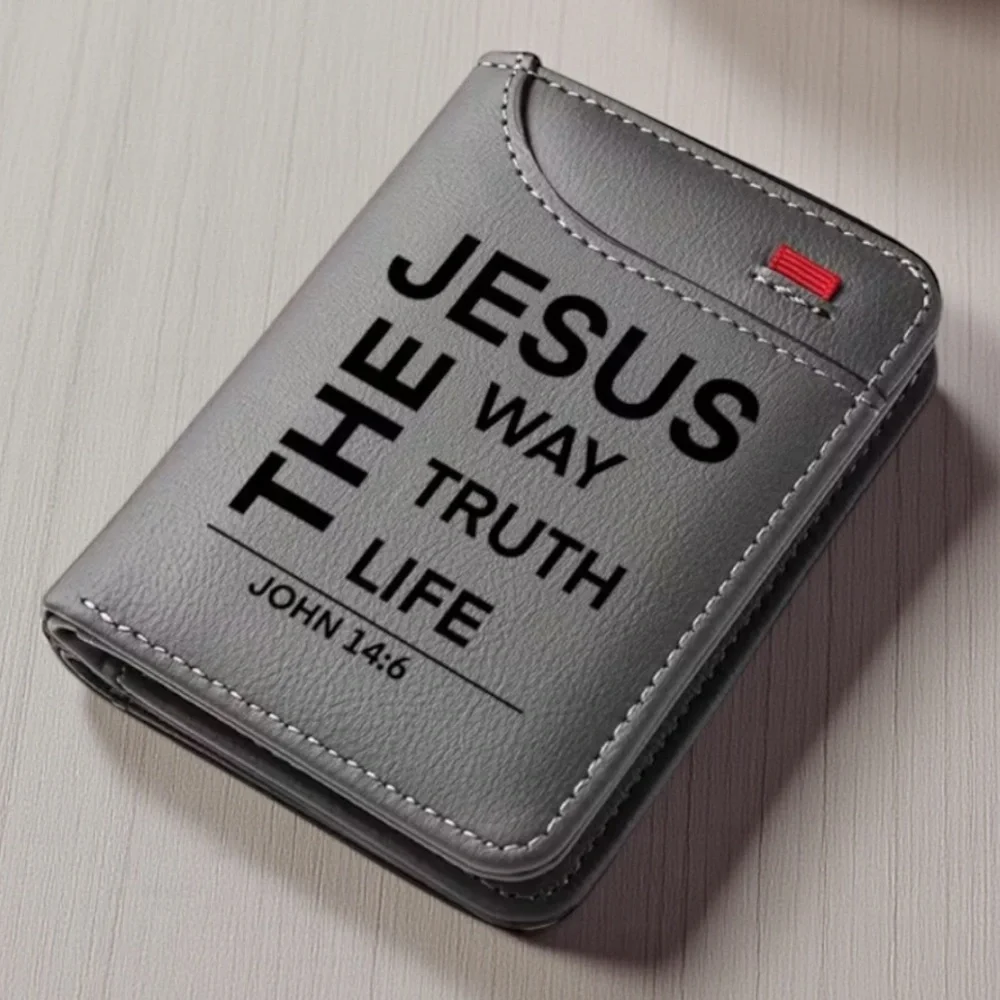 Religious Gray Men’s Wallet